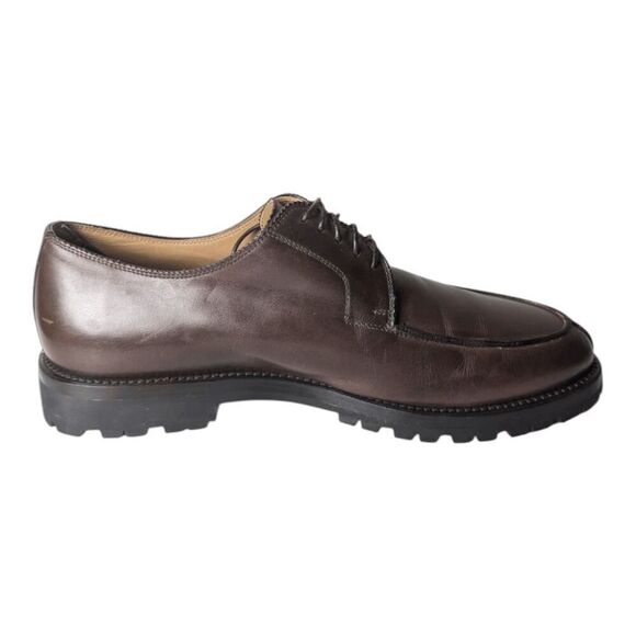 LENDVAY & SCHWARCZ Brown Leather Plain Toe Oxford Size 10 - Picture 6 of 9
